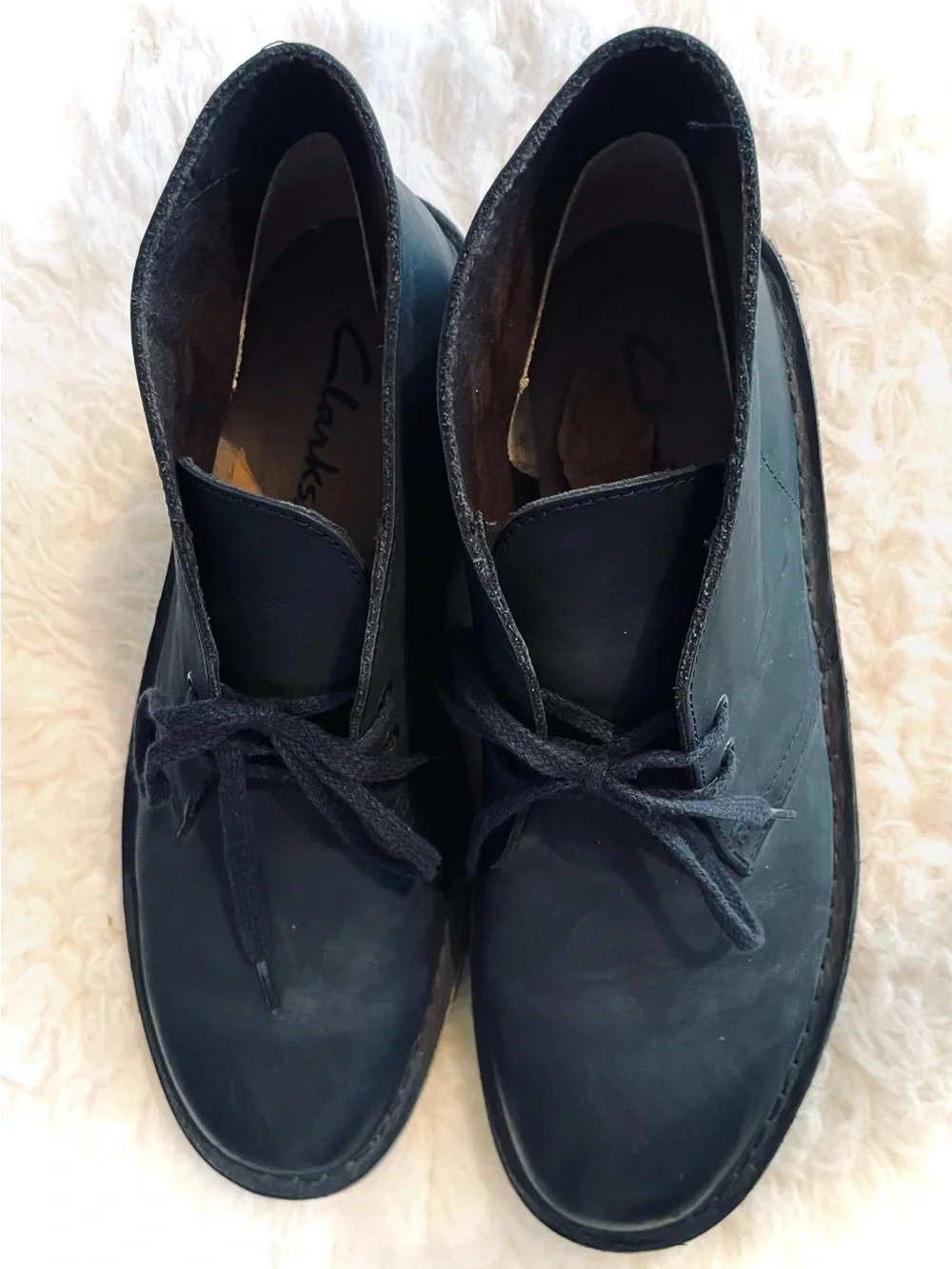Clarks Men's Bushacre 2 Desert Chukka Boot Beeswax Leather Charcoal Black sz 8.5